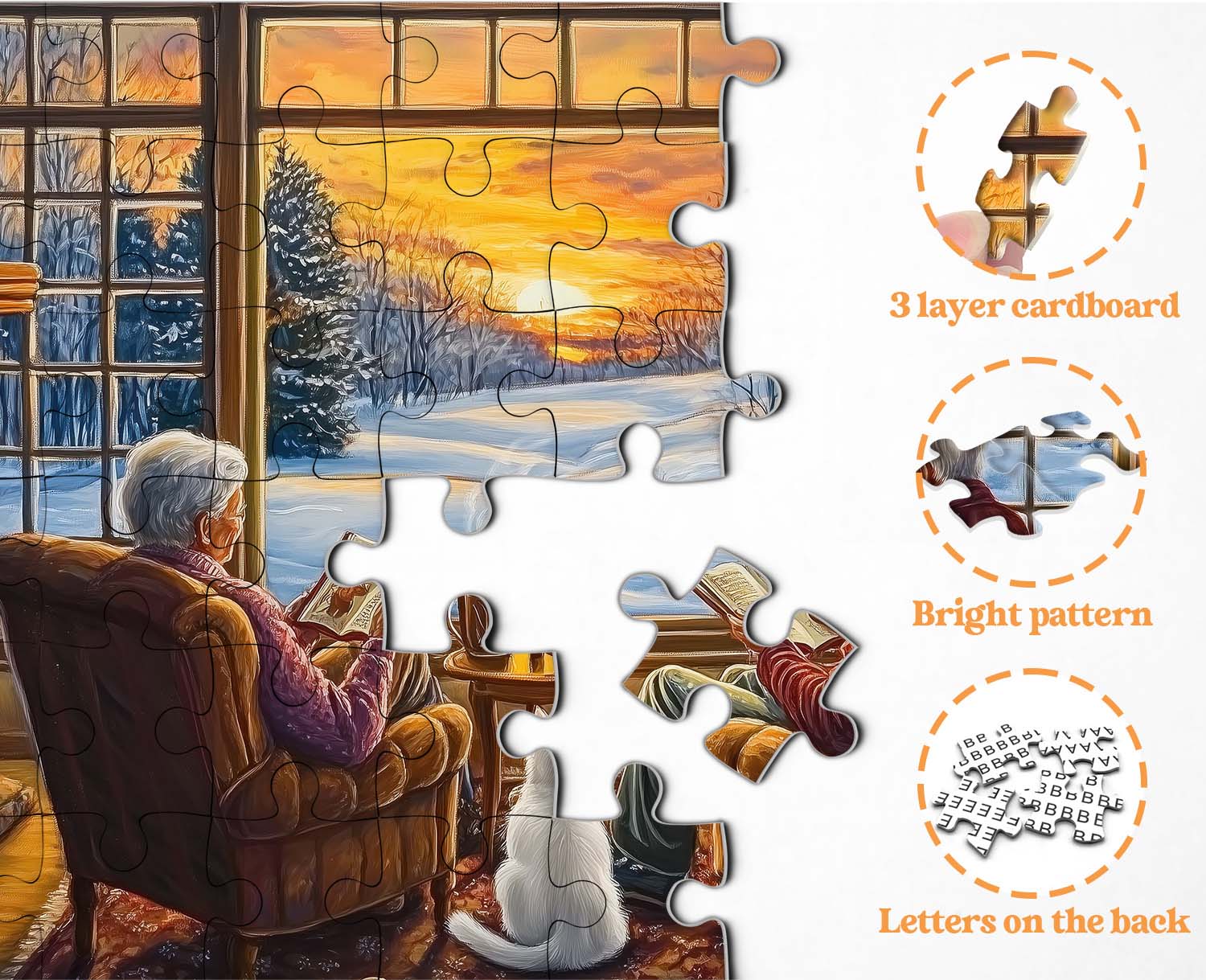 Fireside Warmth Jigsaw Puzzle 1000 Pieces