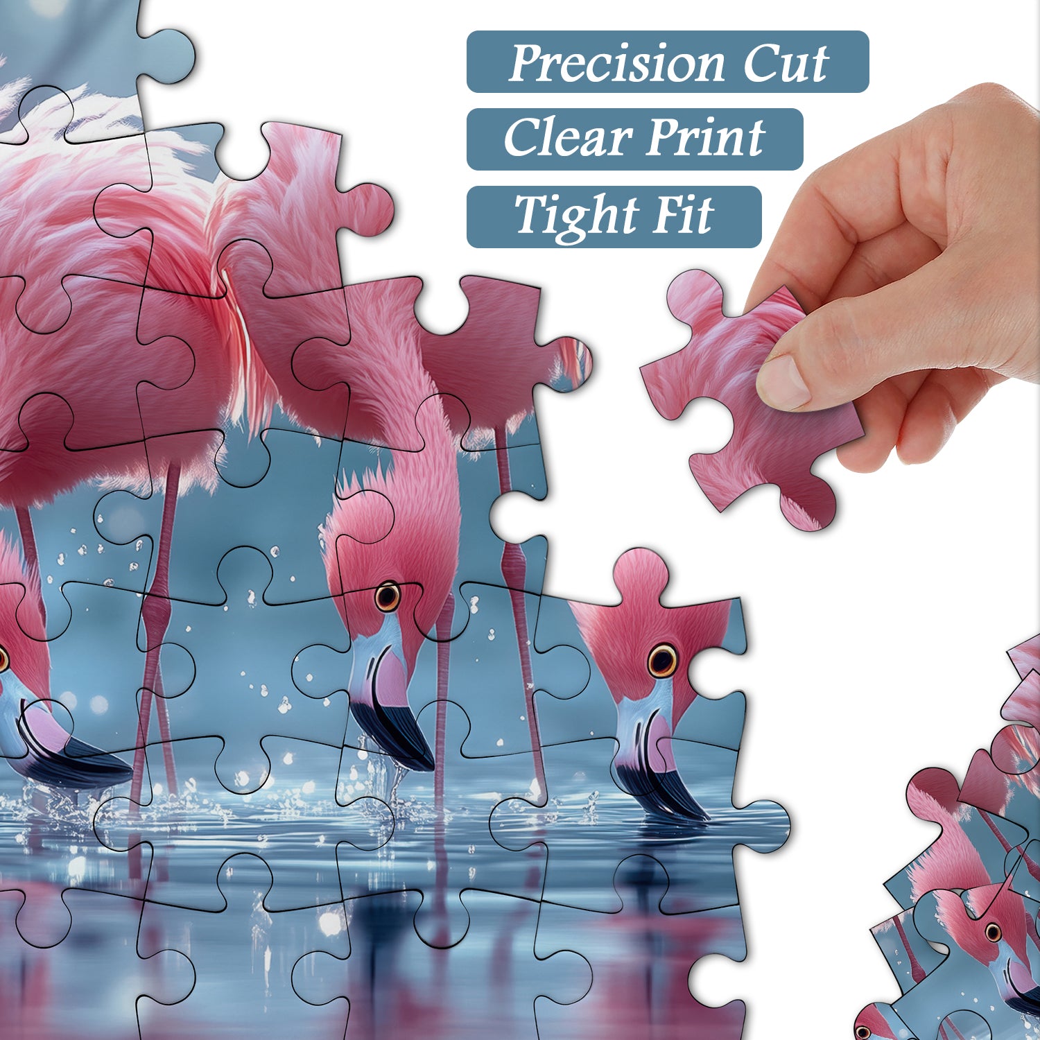 Blushing Flamingos Jigsaw Puzzle 1000 Pieces