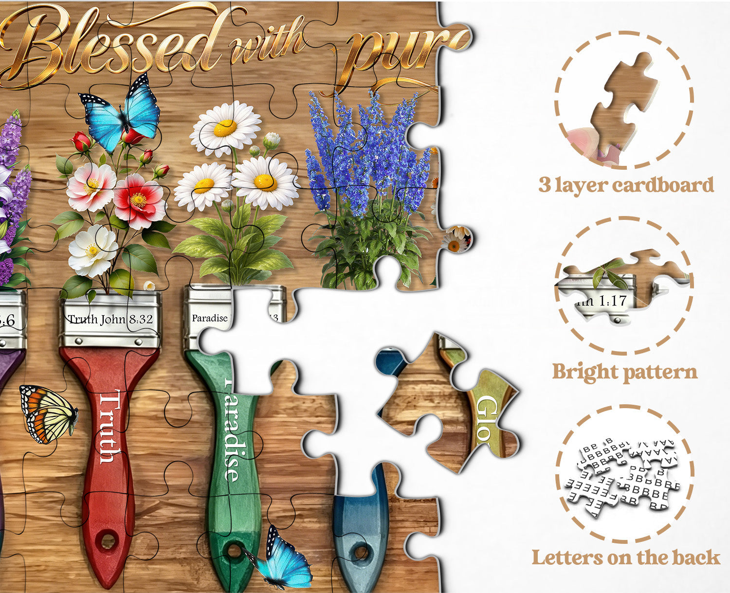 Faith Paint Brushes Jigsaw Puzzle 1000 Pieces