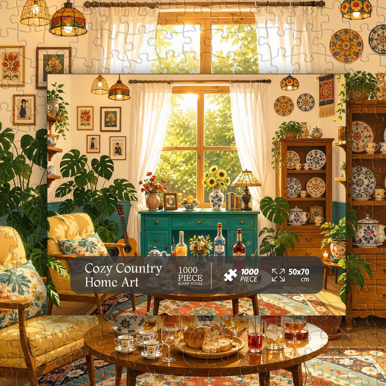 Cozy Country Home Art Jigsaw Puzzle 1000 Pieces