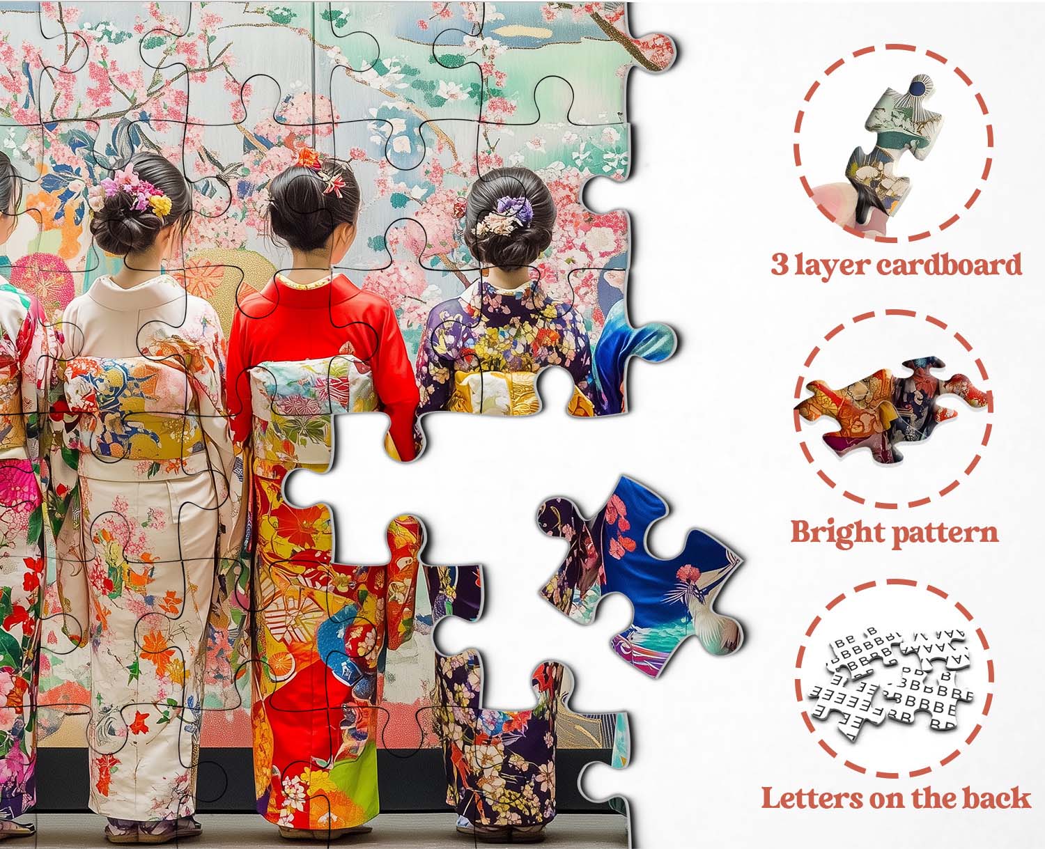 Elegante Kimono Jigsaw Puzzle 1000 piezas