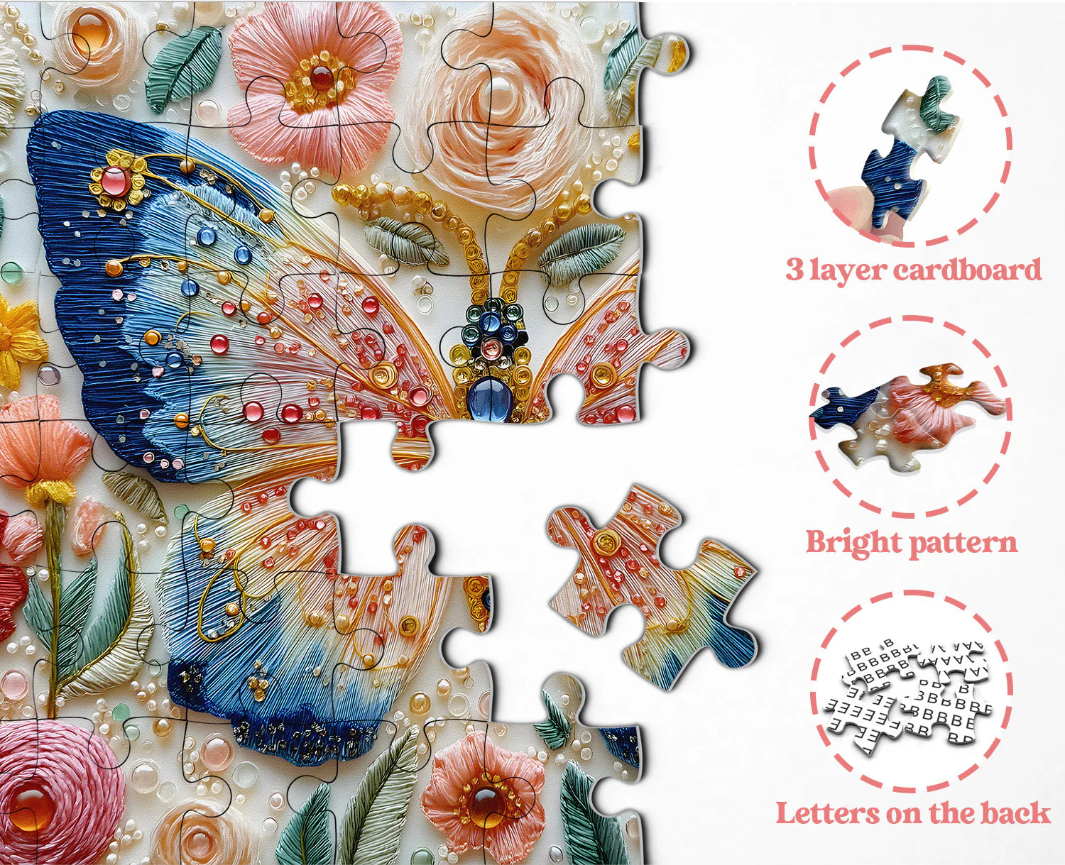 Butterfly Gem Puzzle 1000 Pizzle