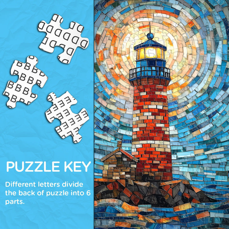Puzzle de puzzle du phare mosaïque 1000 pièces