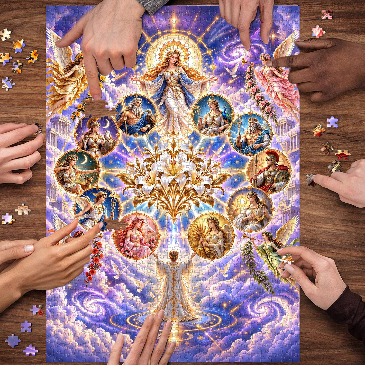 Greek Divine Pantheon Jigsaw Puzzle 1000 Pieces