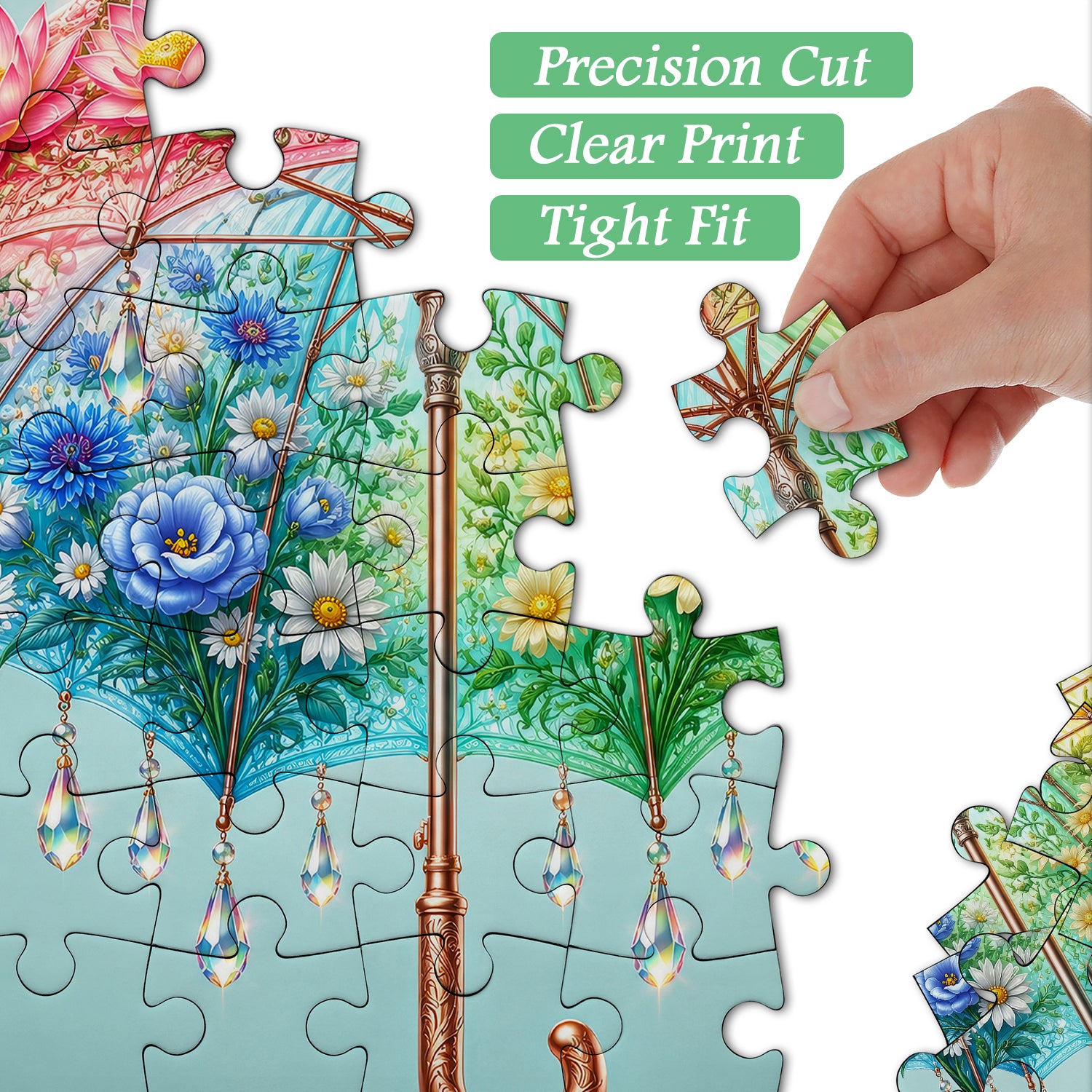 Fantasy Floral Crystal Parasol Jigsaw Puzzle 1000 Pieces