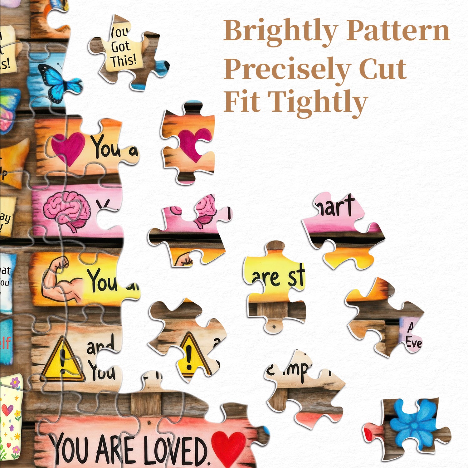 Tägliche Positivität Puzzle 1000 Teile