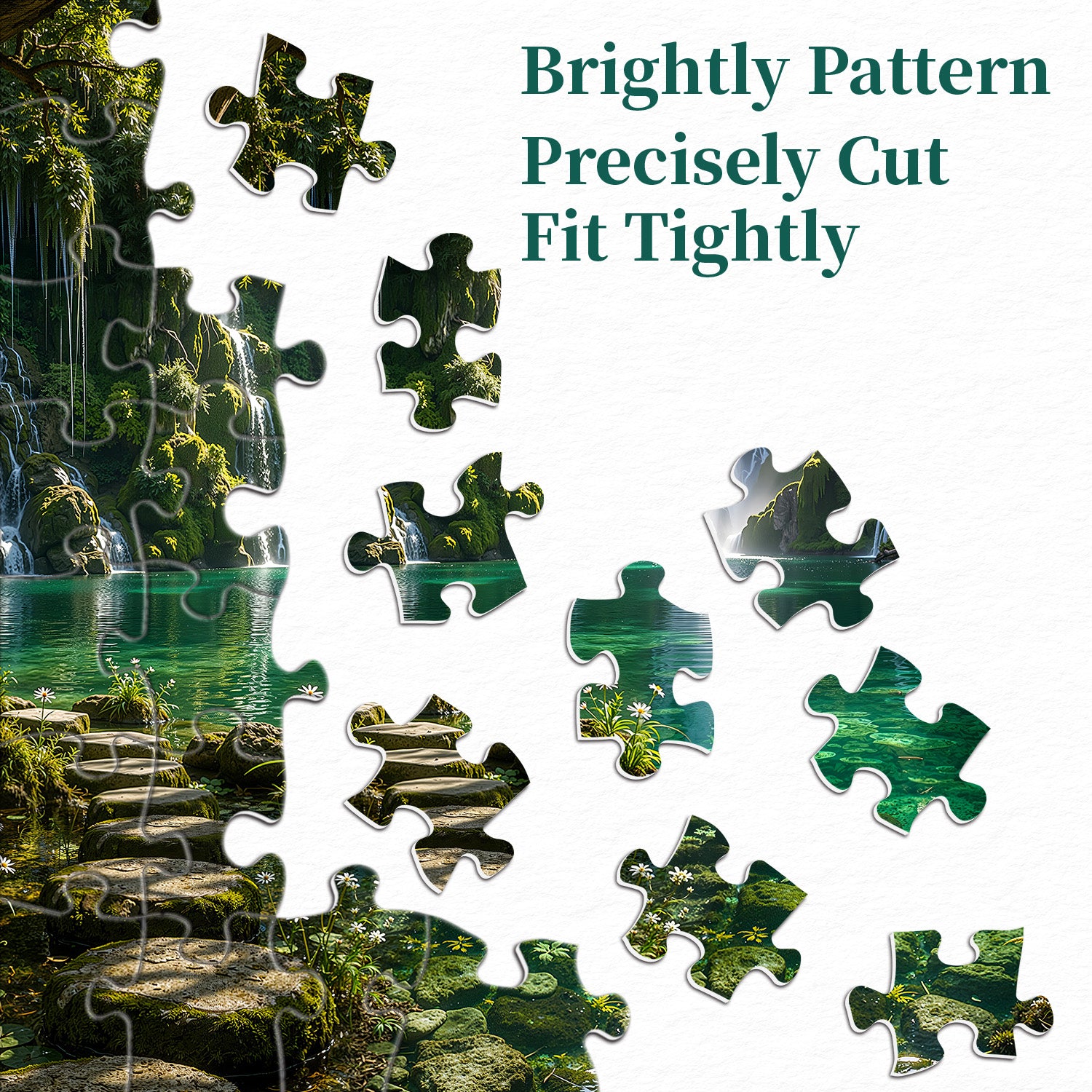 Emerald Falls Lagoon Puzzle 1000 Teile