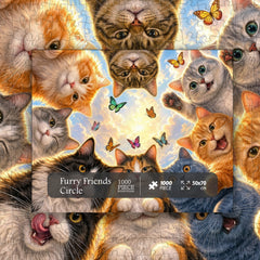 Furry Friends Kreispuzzle 1000 Teile