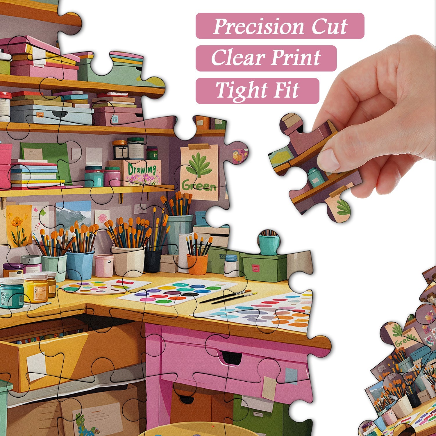 Buntes Art Studio-Puzzle, 1000 Teile
