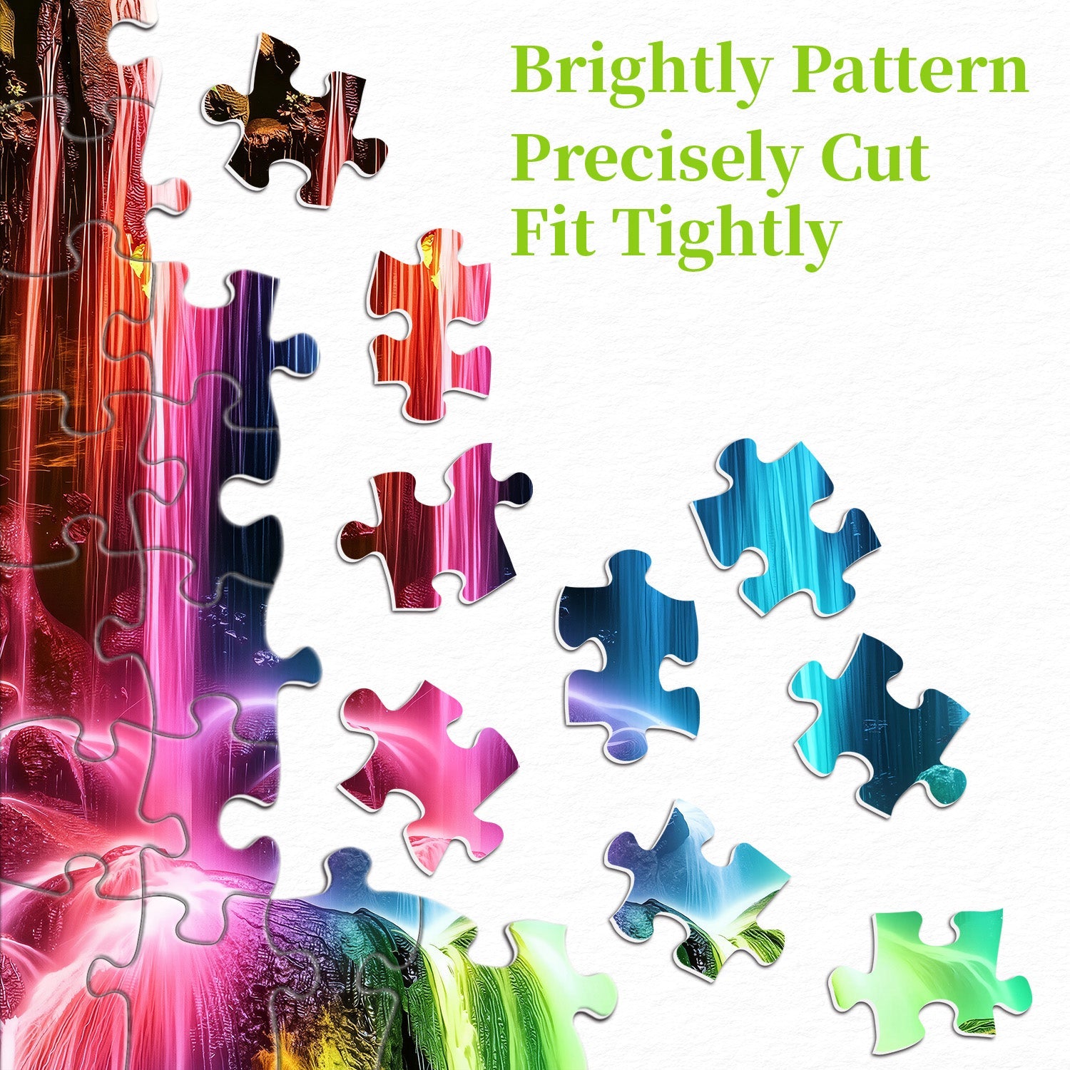 Neon Wildwood Stream Jigsaw Puzzle 1000 Pieces