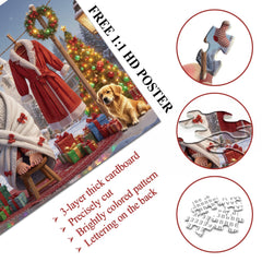 Celebración del castillo de Navidad Puzzle 1000 piezas