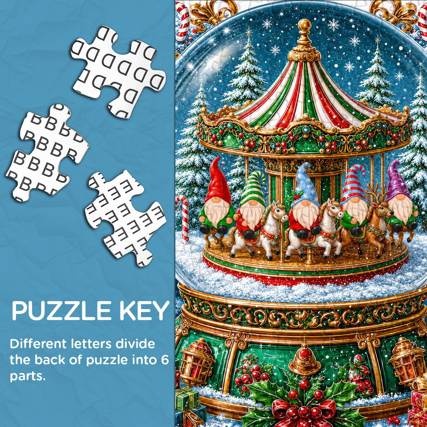 Gnome Crystal Ball Jigsaw Puzzle 1000 Pieces