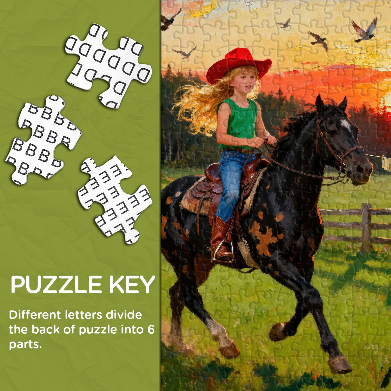 Galloping à Dusk Jigsaw Puzzle 1000 pièces