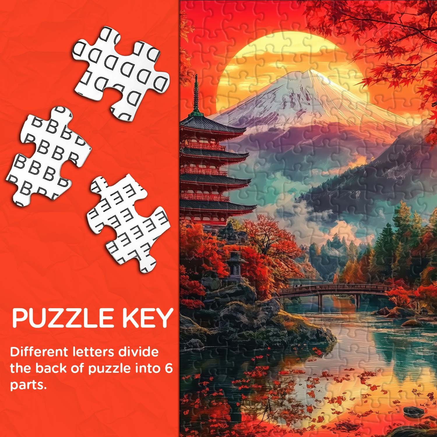 Fuji's Autumn Elegance Puzzle 1000 Teile