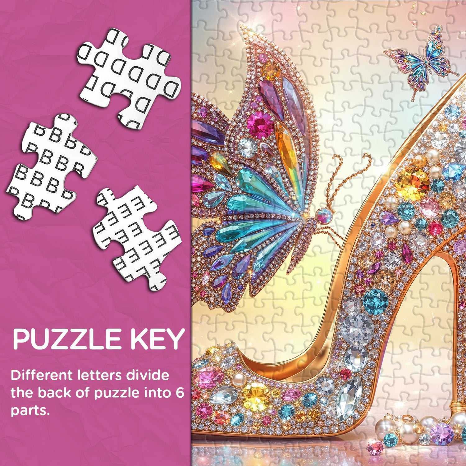 Puzzle Aurora con tacco a farfalla, 1000 pezzi
