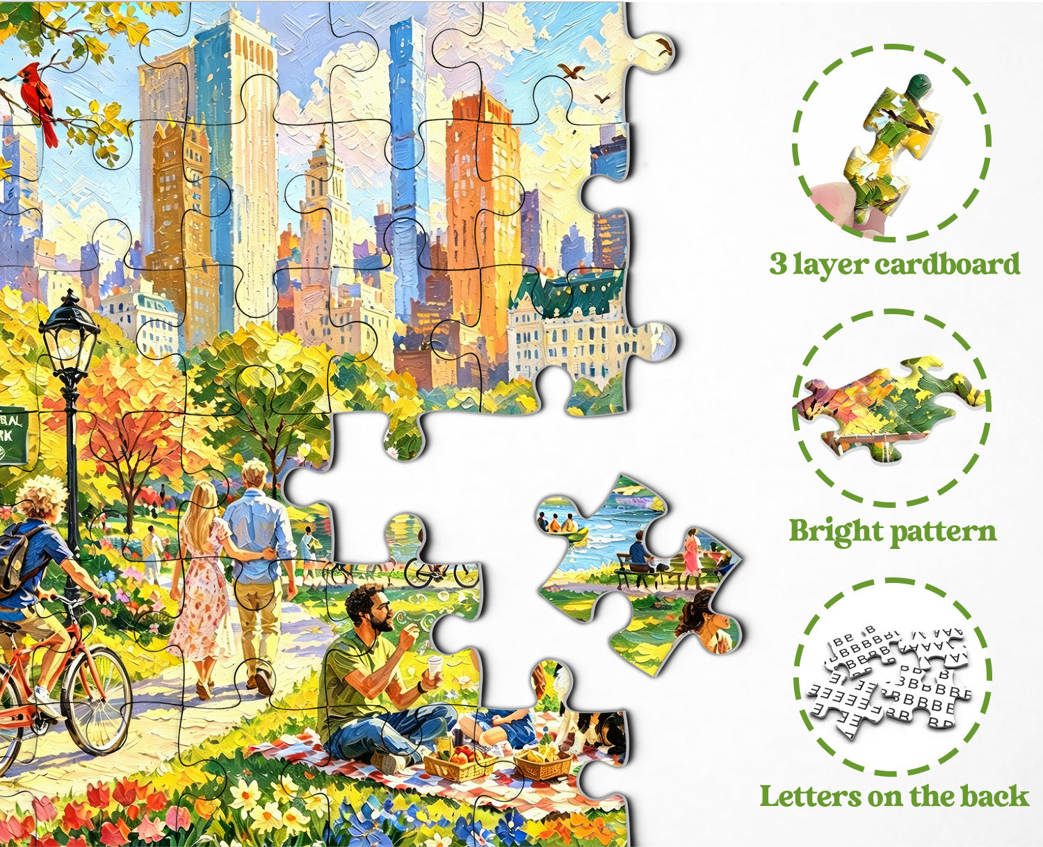 Sunny Central Park Jigsaw Puzzle 1000 Pieces