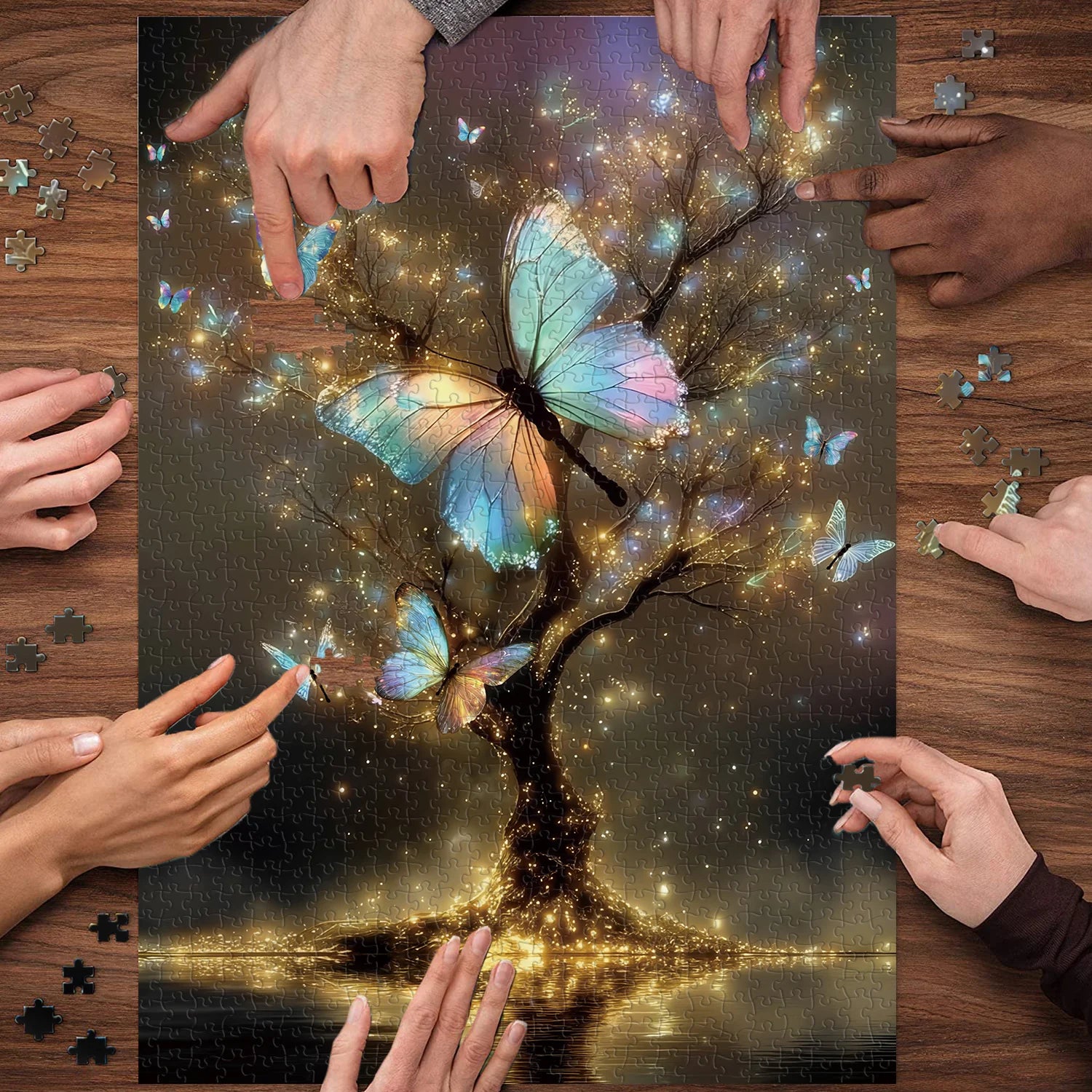 Glowing Butterfly Jigsaw Puzzle 1000 Piece