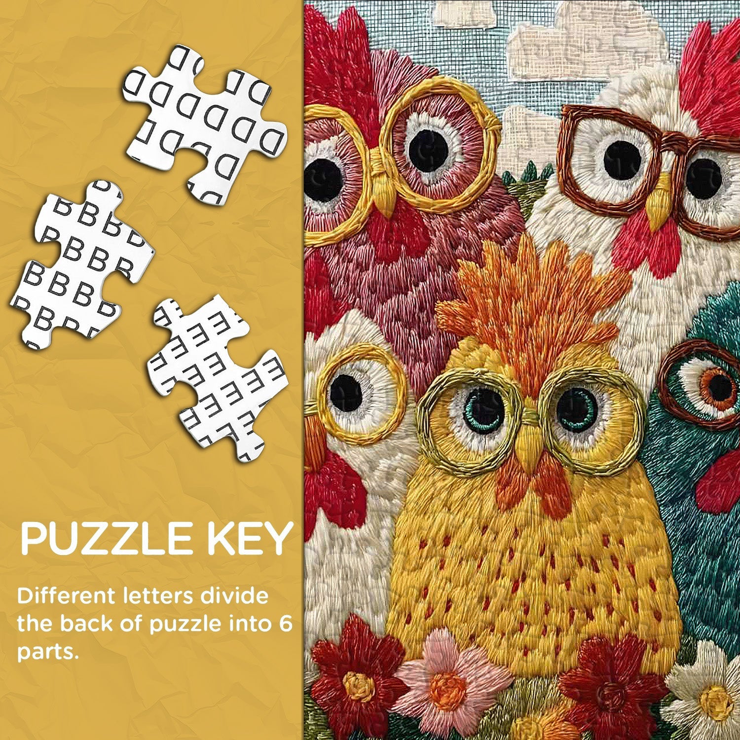 Chicles Chickens Puzzle 1000 pièces