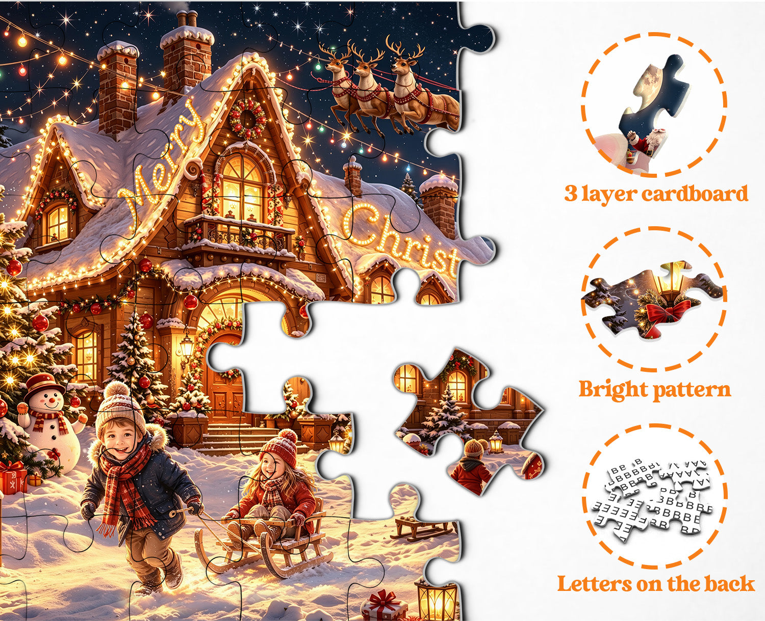 Magical Christmas Night Jigsaw Puzzle 1000 Pieces