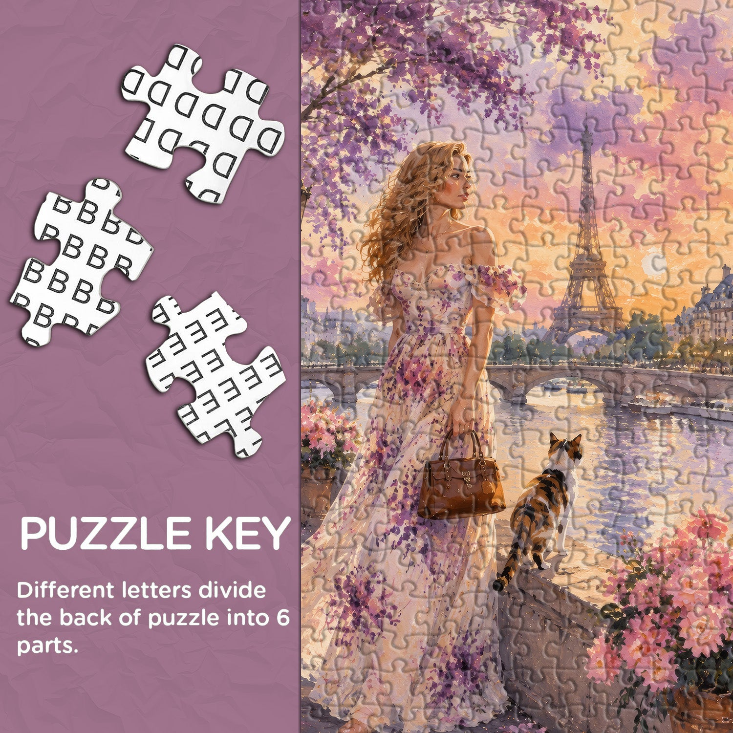 Paris Blossom Riverside Jigsaw Puzzle 1000 Pieces