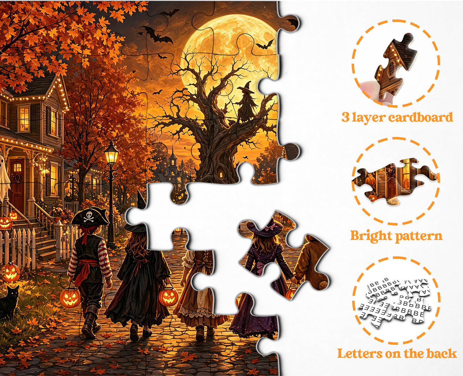 Trick-or-Treat Crew Jigsaw Puzzle 1000 Pieces