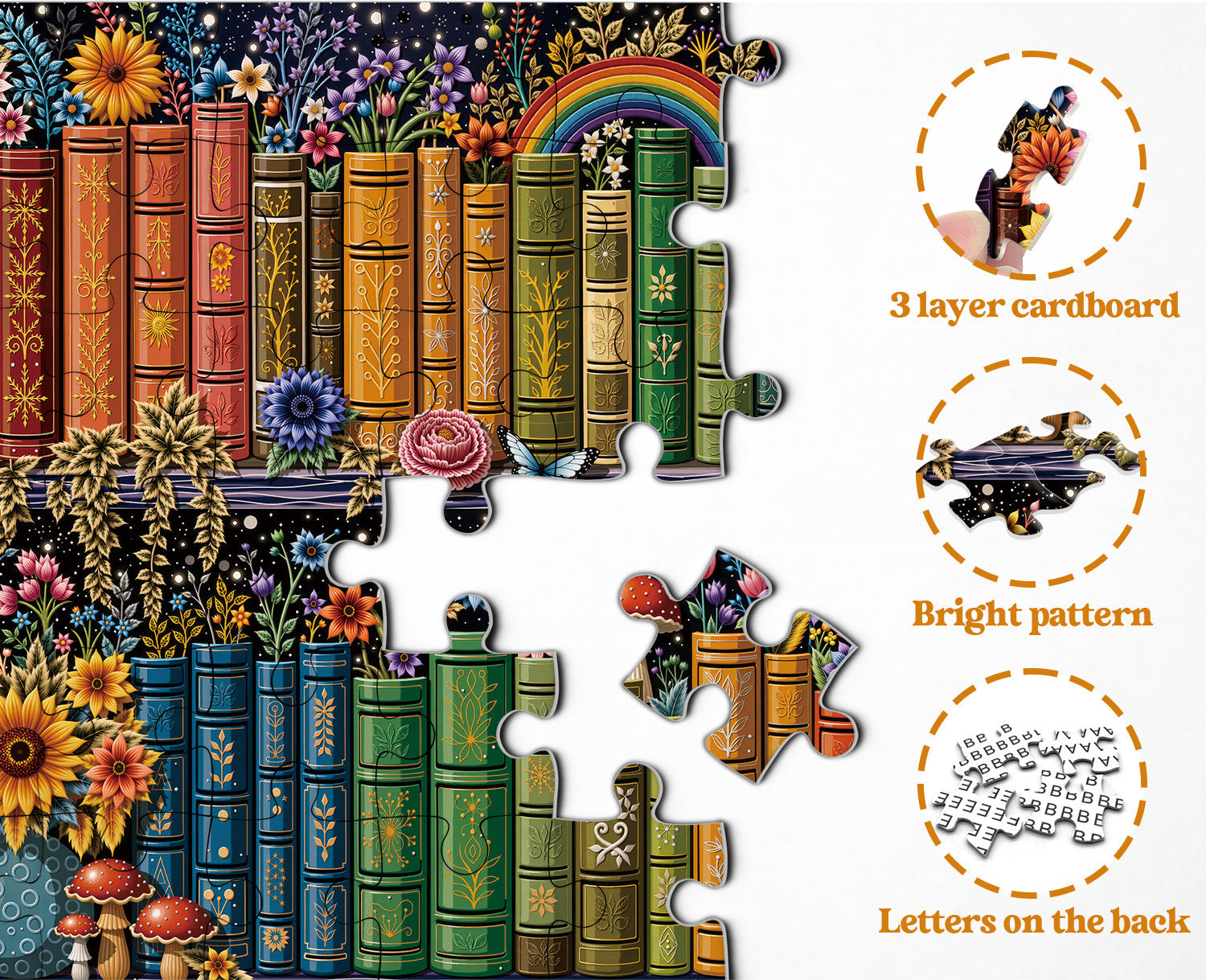 Puzzle da scaffale botanico 1000 pezzi