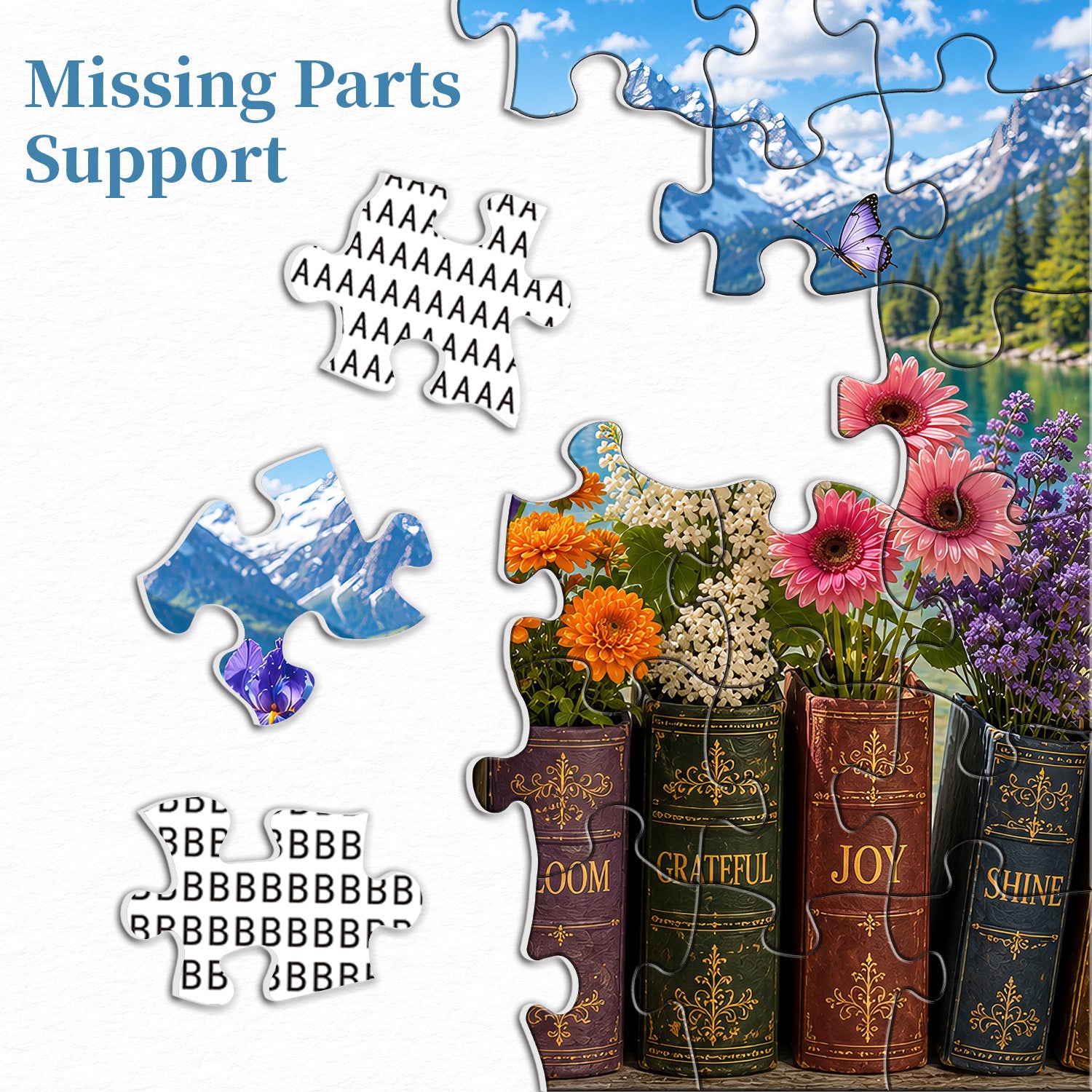 Blossom Book Vases Jigsaw Puzzle 1000 Pieces