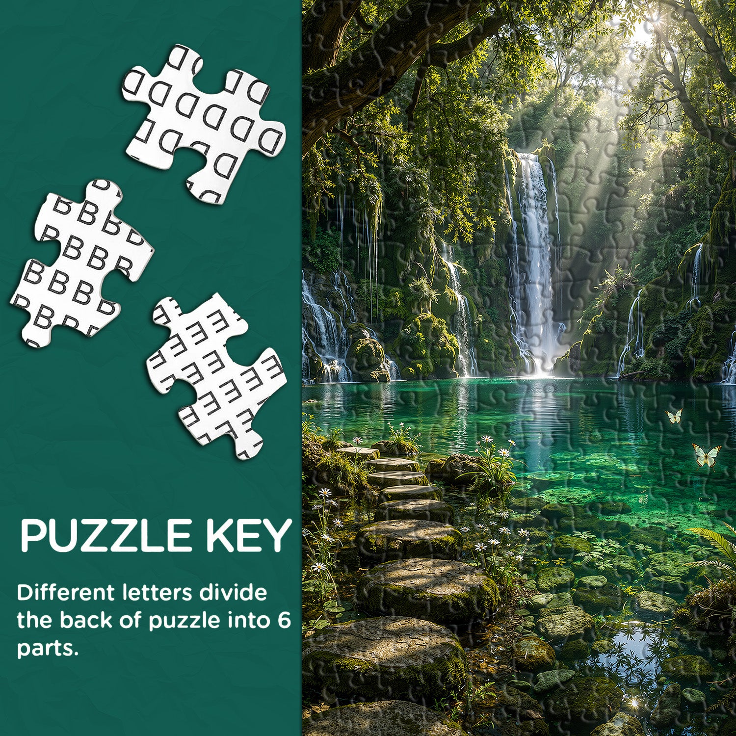 Emerald Falls Lagoon Puzzle 1000 Teile