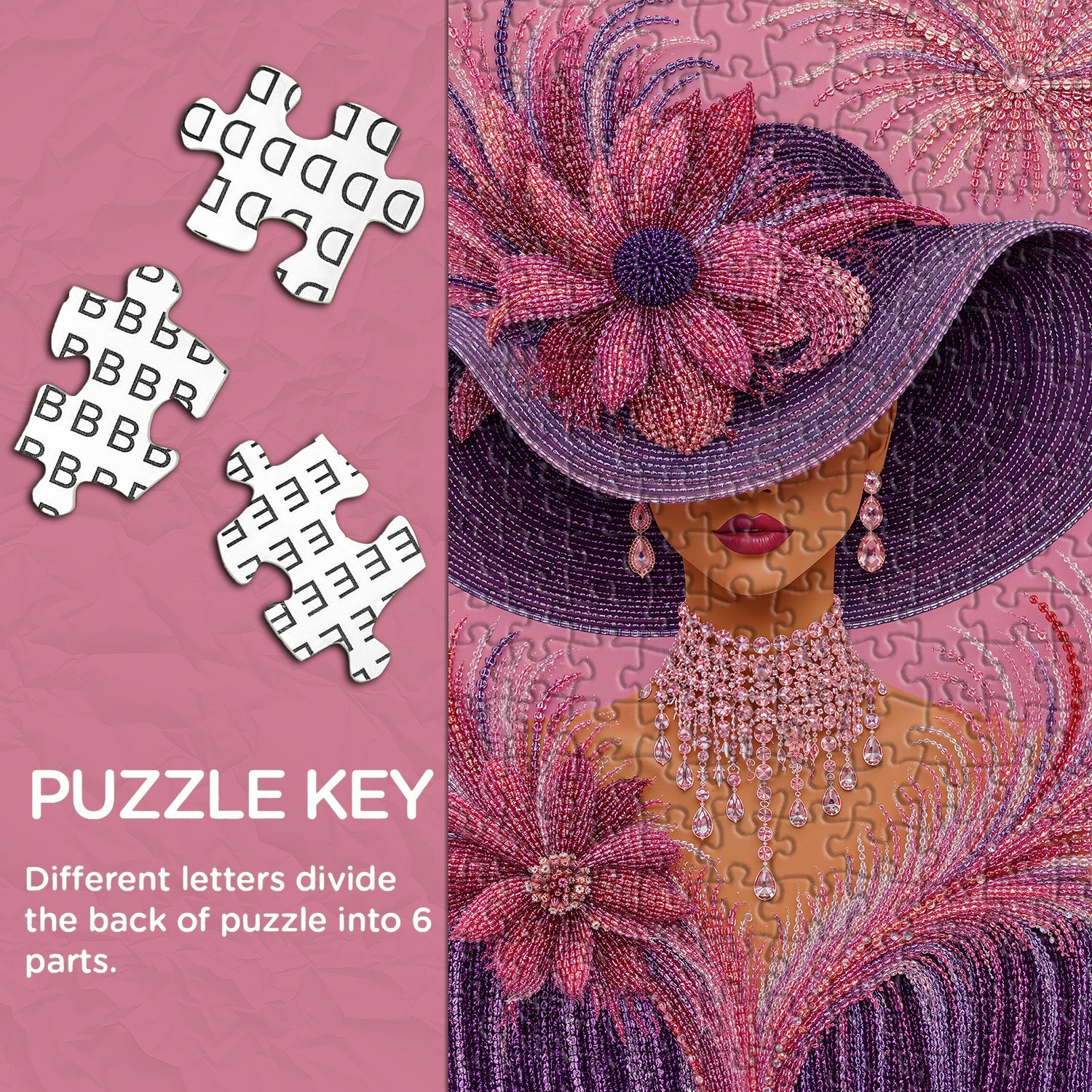 Puzzle Musa Rosata 1000 Pezzi