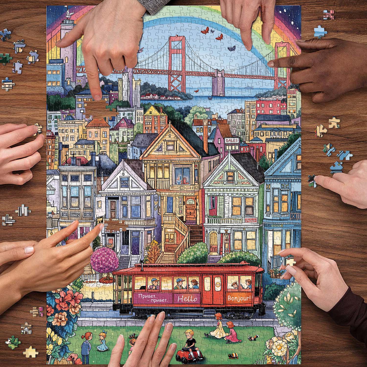 Colorful City Life Puzzle 1000 pièces