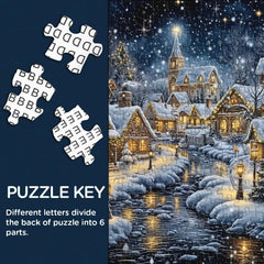 Christmas Village Riverfront Puzzle 1000 pièces