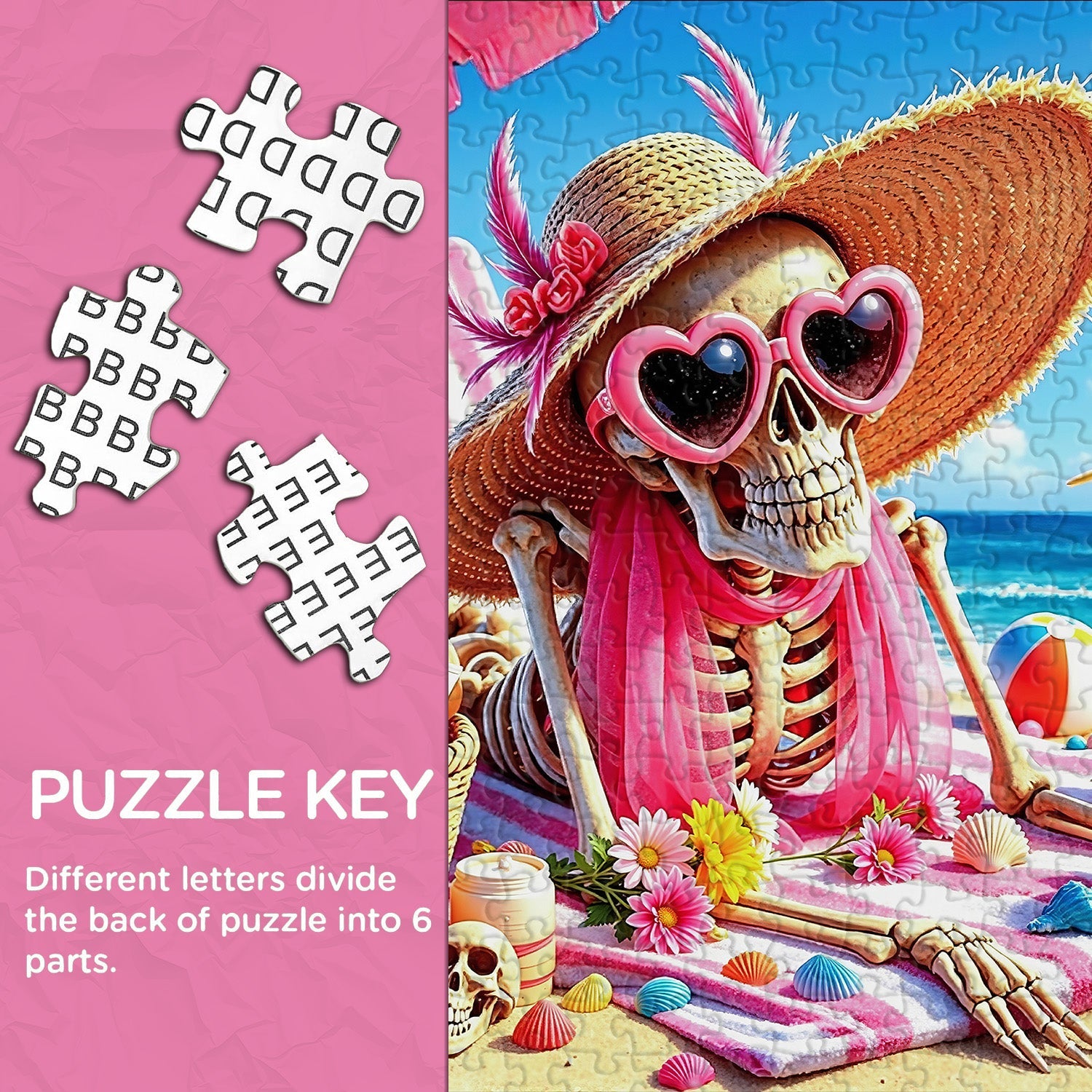 Skeleton Beach Vacation Jigsaw Puzzle 1000 Pieces