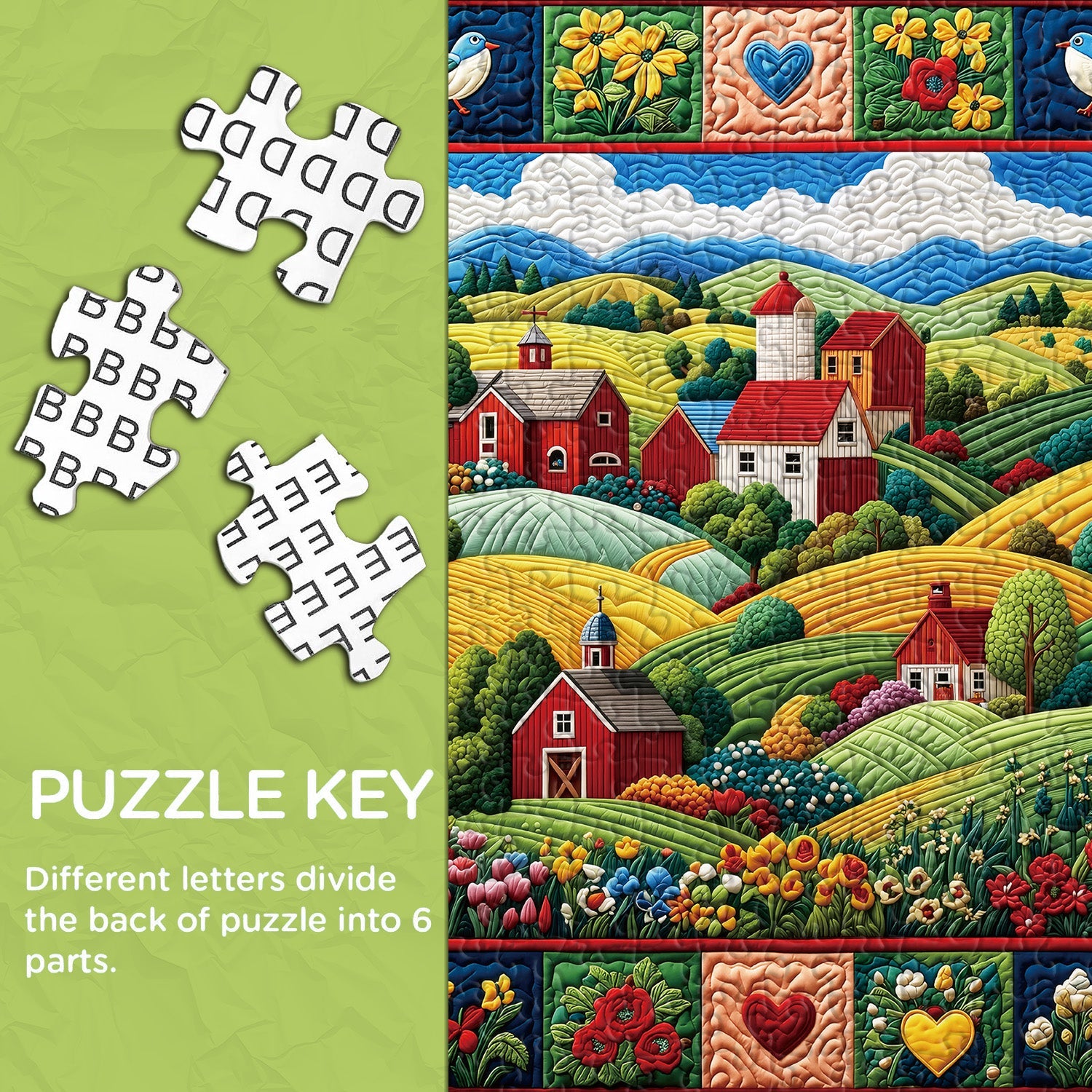 Puzzle trapuntato Homestead 1000 pezzi