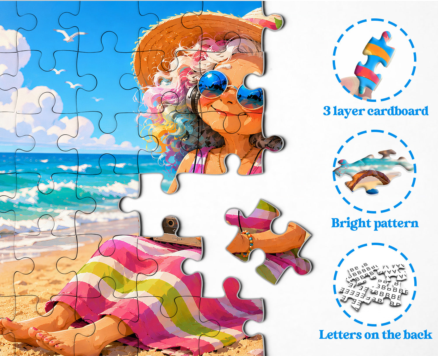 Puzzle Good Vibes Beach, 1000 pezzi