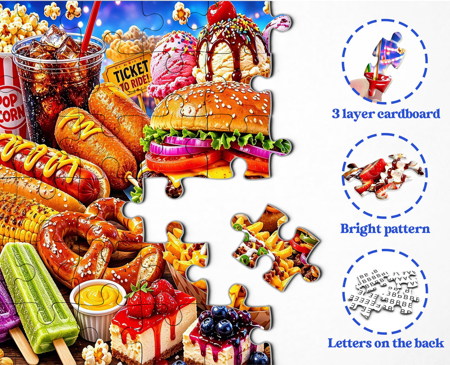 Carnival Food Fiesta Jigsaw Puzzle 1000 Pieces