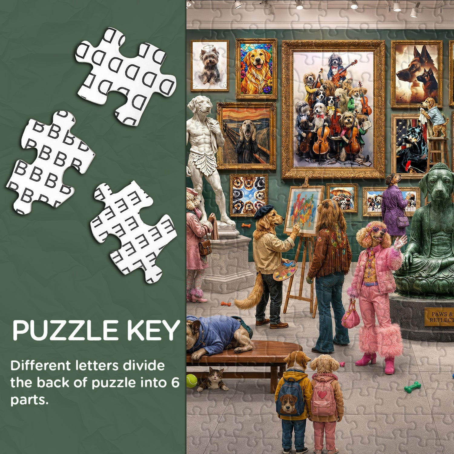 Fur & Fine Art Gallery Jigsaw Puzzle 1000 Pieces