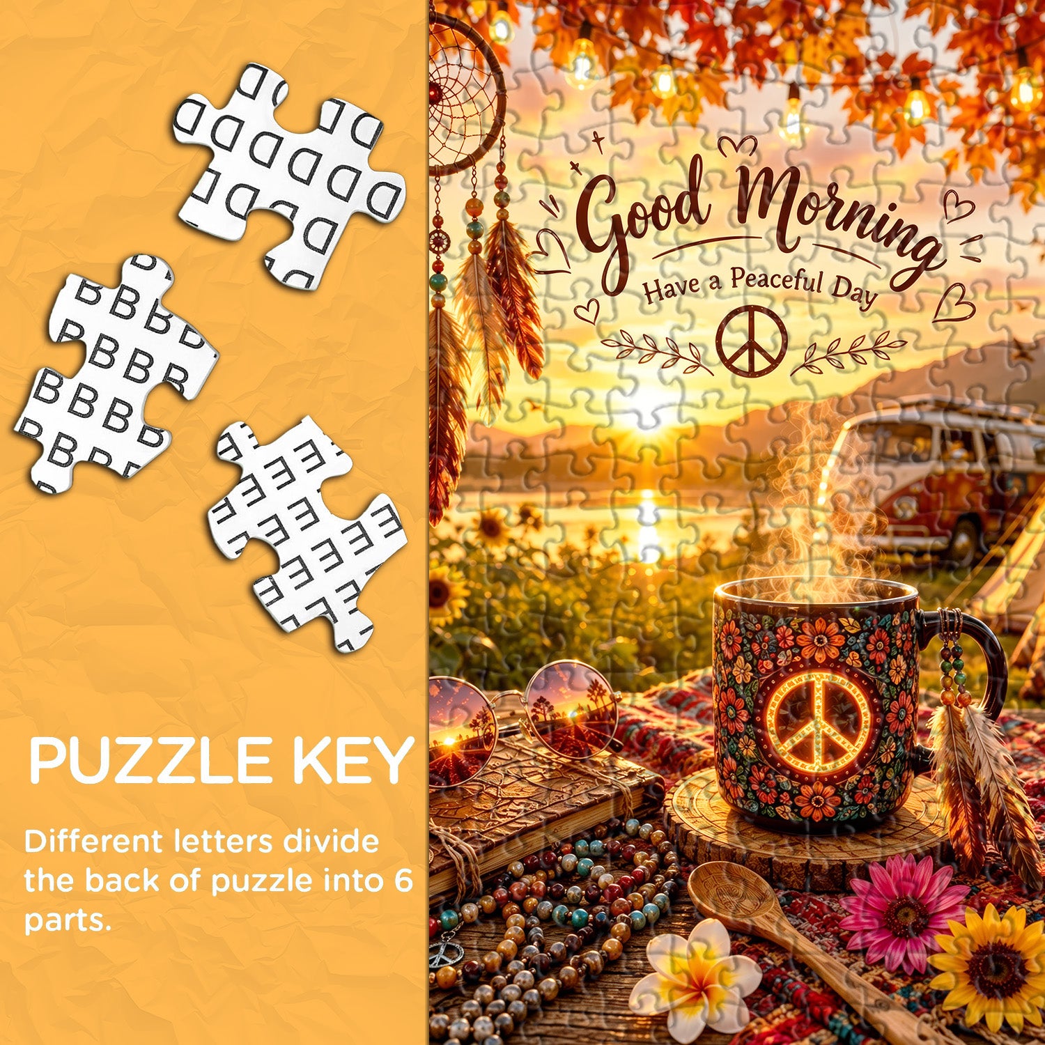 Puzzle Boho Morning Camp 1000 pezzi