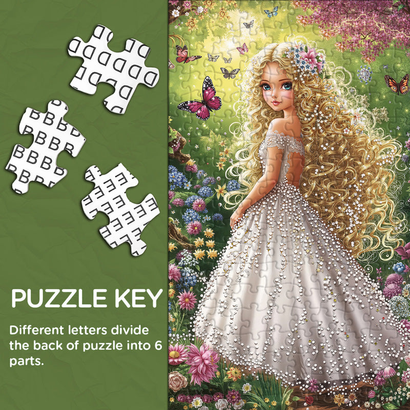 Beauté blonde au milieu des fleurs puzzle 1000 pièces 1000 pièces