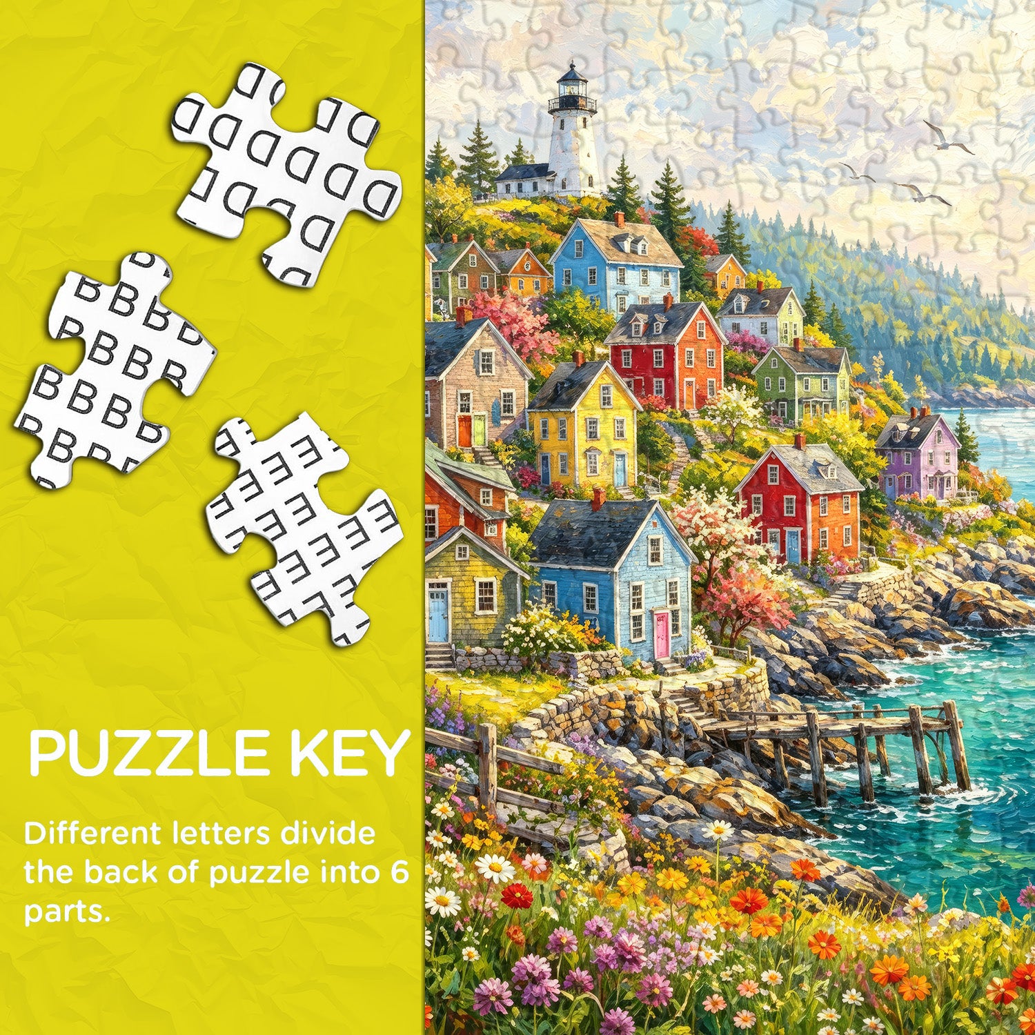 Sea Isle Town Jigsaw Puzzle 1000 Pieces