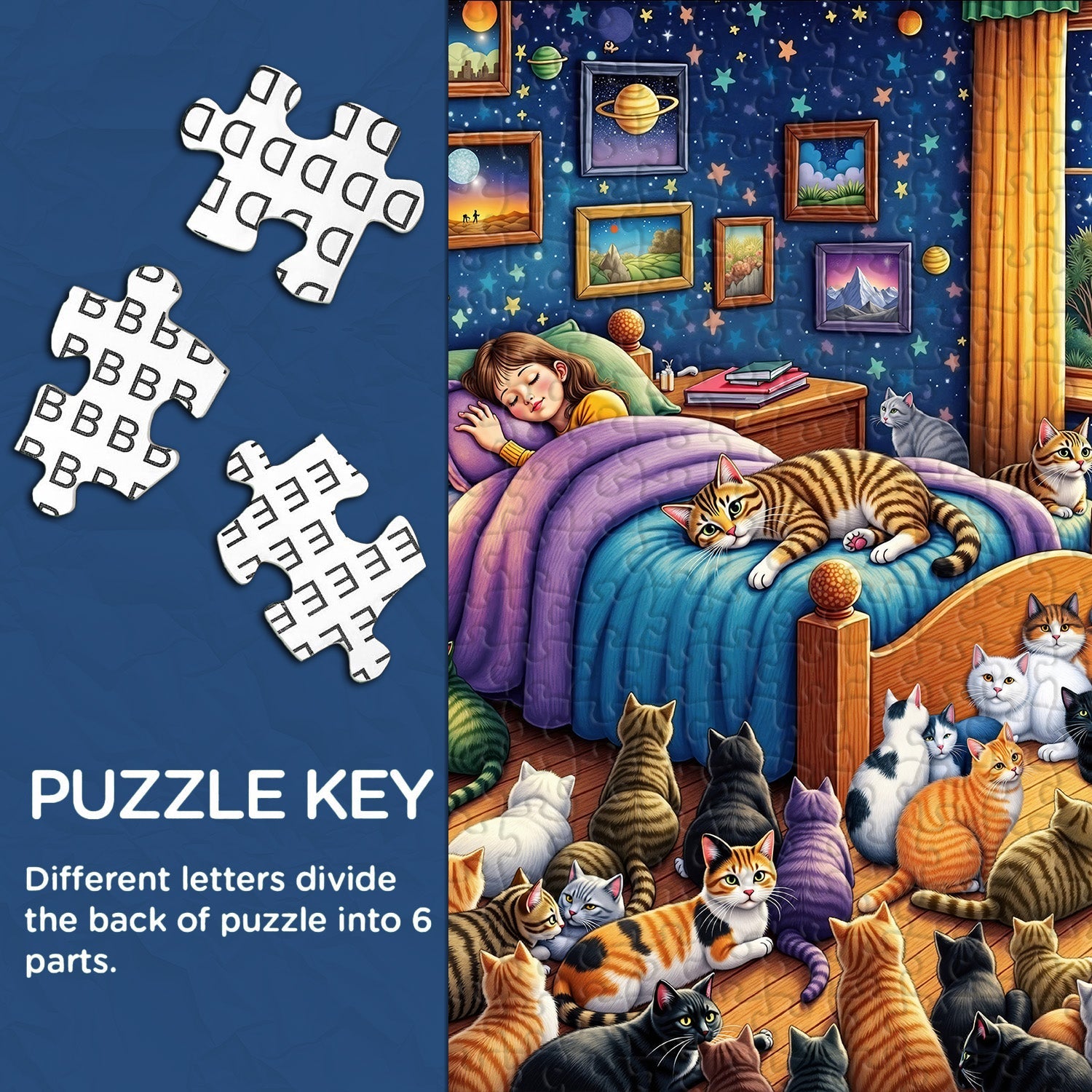 Cats Guarding Dreams Jigsaw Puzzle 1000 Pieces