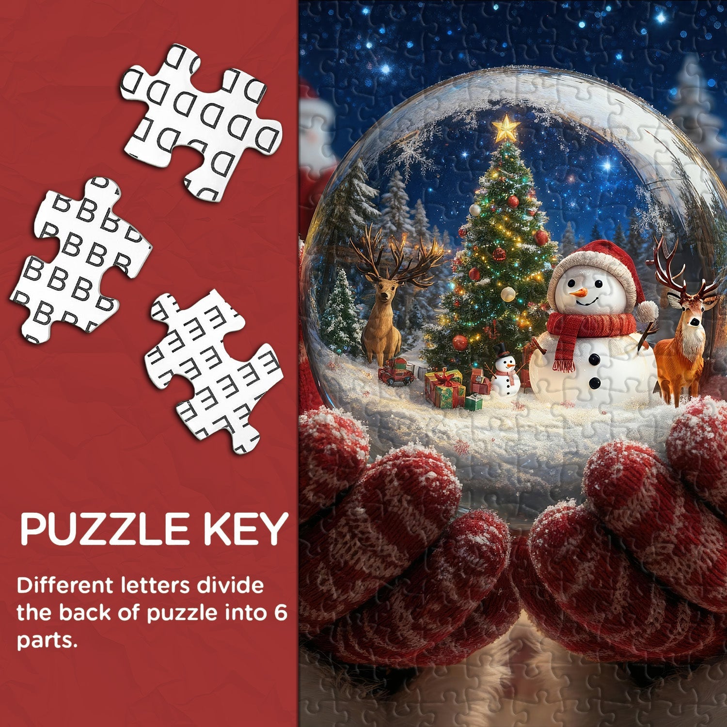 Winter snowball scene Jigsaw Puzzle 1000 Pieces