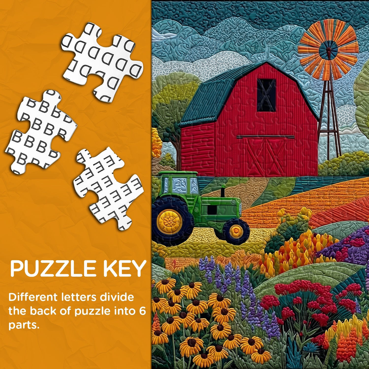 Barn of Blossoming Days Jigsaw Puzzle 1000 Pieces