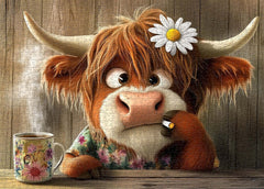 Cow's Melancholy Moment Jigsaw Puzzle 1000 Pieces