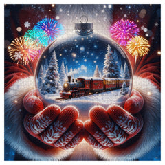 Train Crystal Ball Jigsaw Puzzle 1000 Pieces
