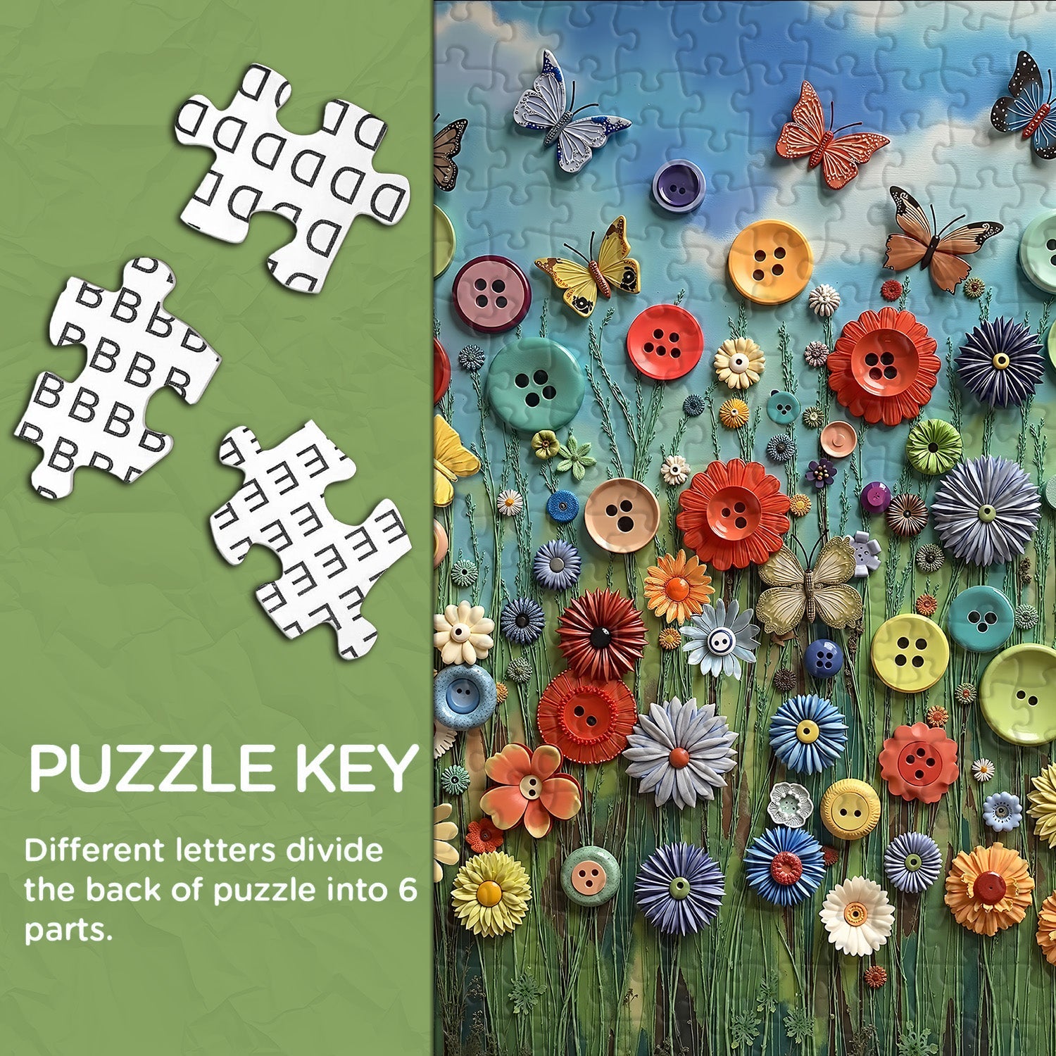 Button Bloom Jigsaw Puzzle 1000 Pieces