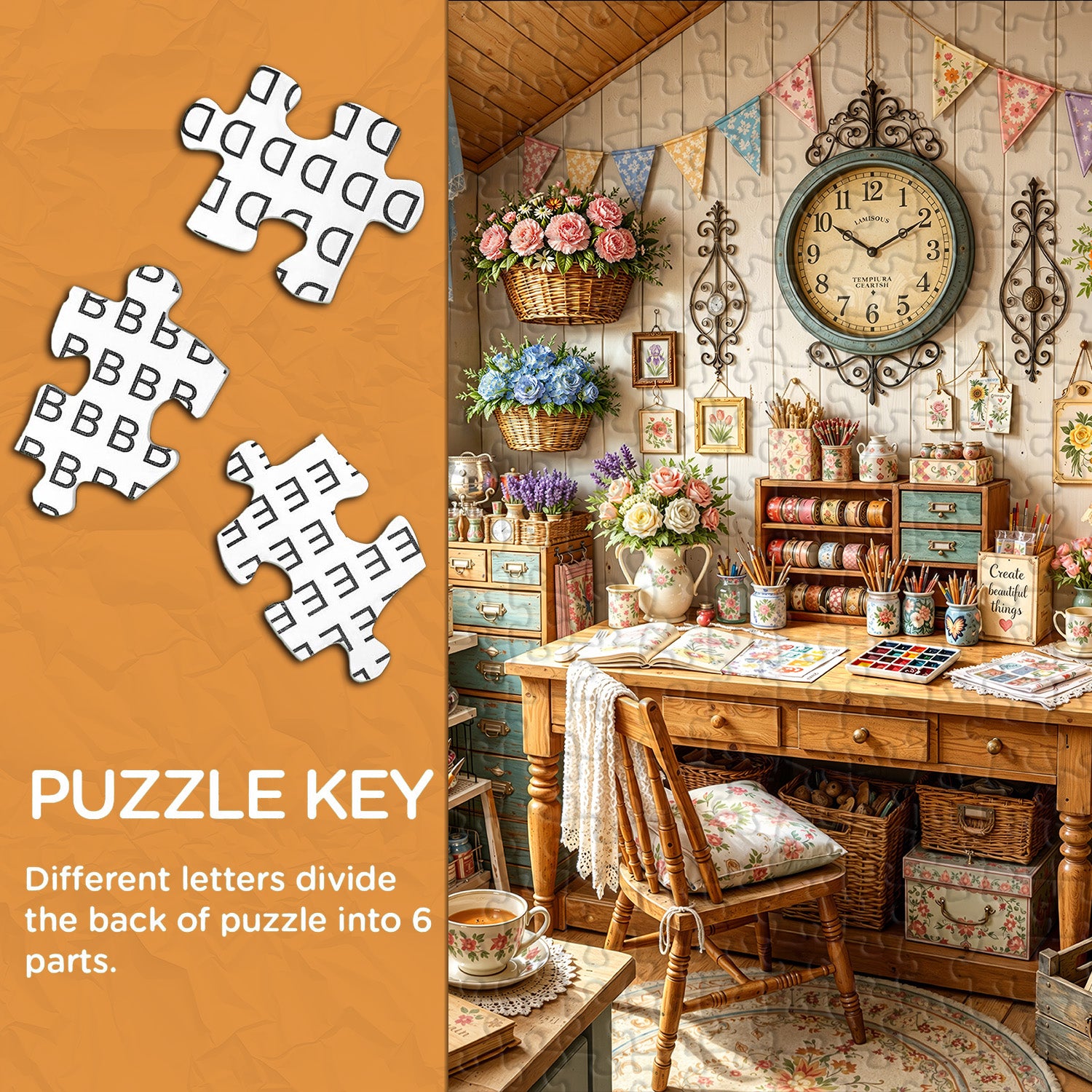 Vintage Art Cottage Jigsaw Puzzle 1000 Pieces