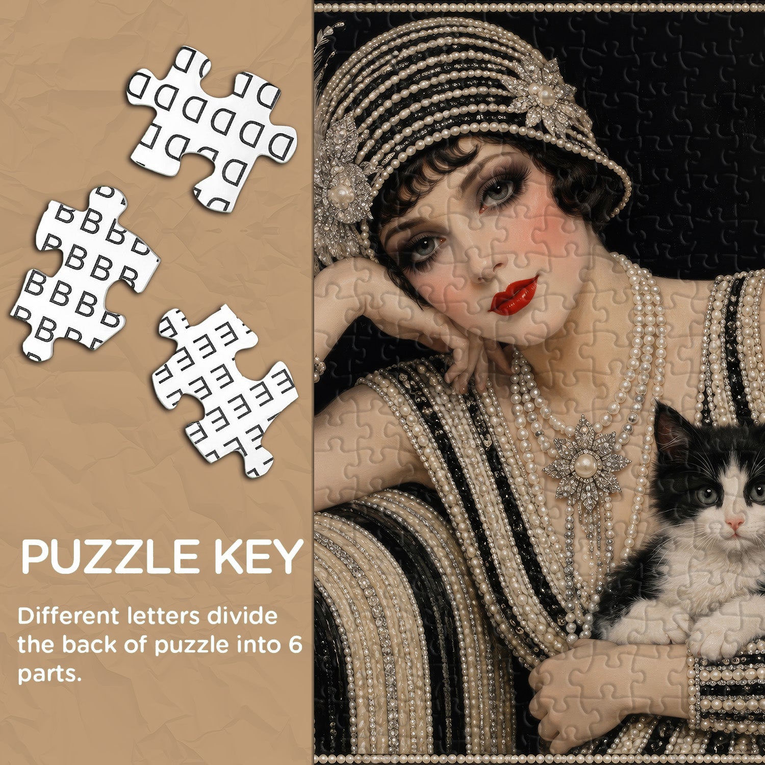 Pearl Flapper Jigsaw Puzzle 1000 Pieces