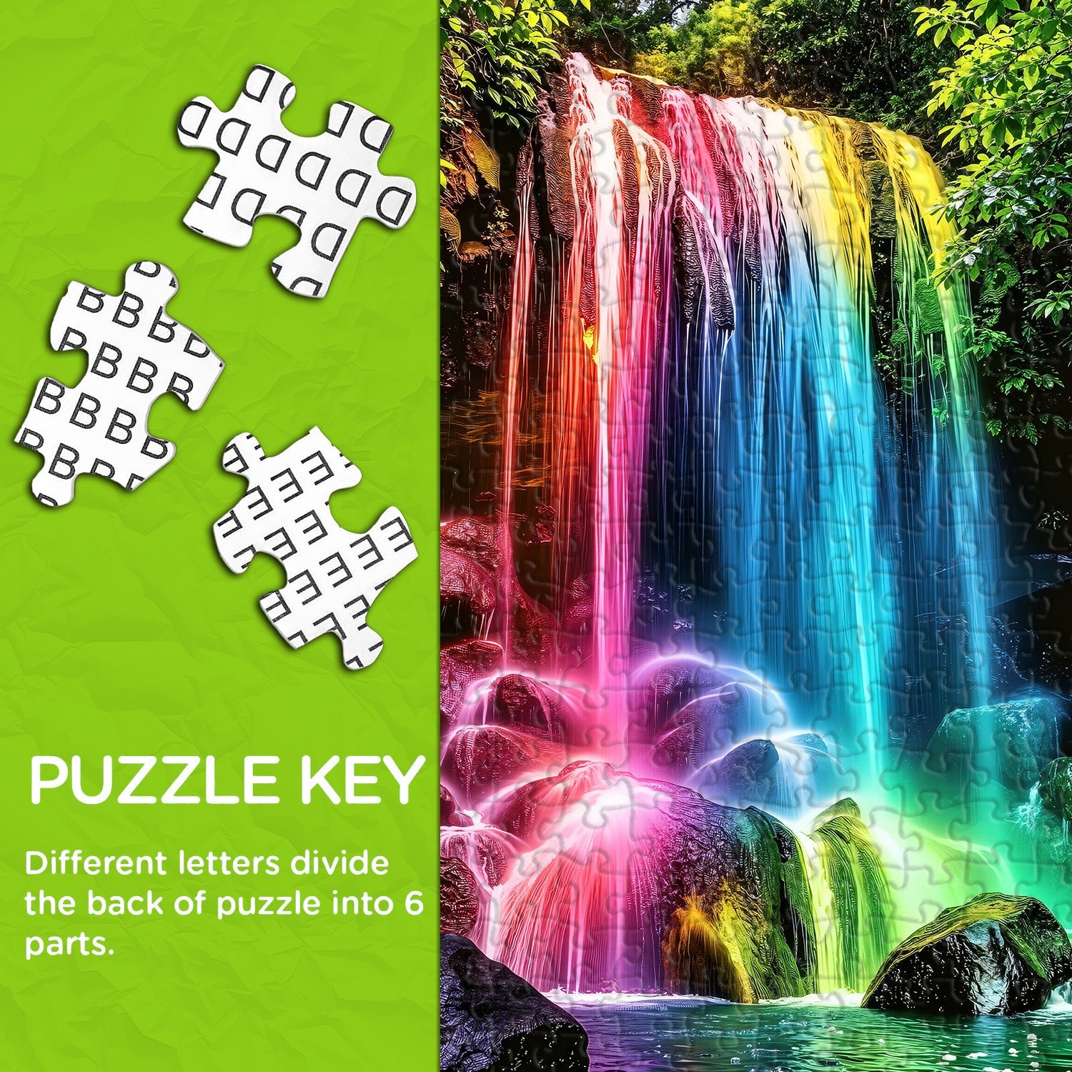 Neon Wildwood Stream Jigsaw Puzzle 1000 Pieces