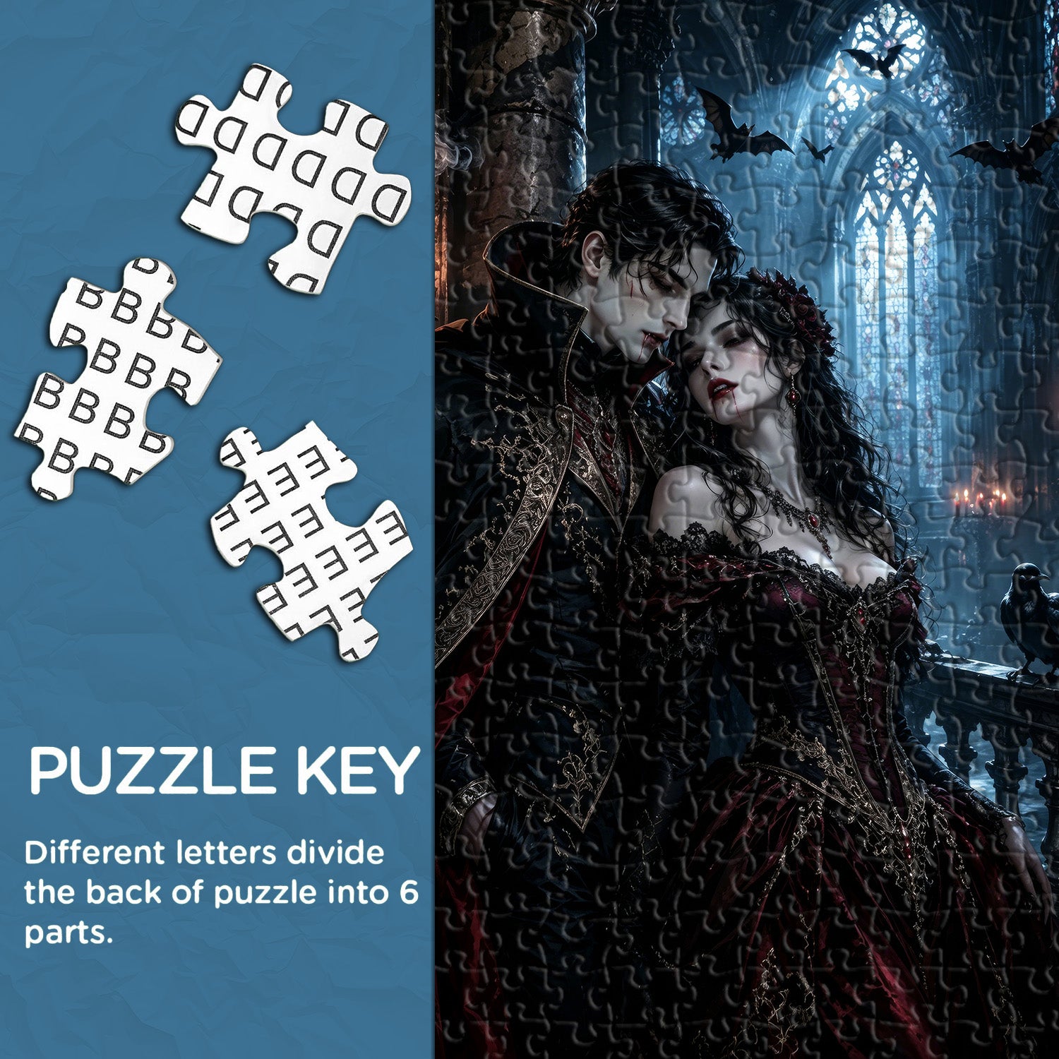 Nocturnal Vow Lovers Jigsaw Puzzle 1000 Pieces