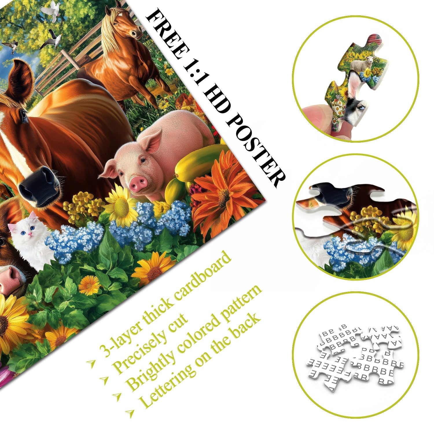 Farm Partners Jigsaw Puzzle 1000 Pieces